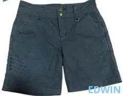 ネイビー ドット柄 ゴルフショートパンツ　EDWIN