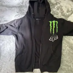 Monster Fox ロゴ ブラックパーカー モンスターエナジー 値下げ要相談
