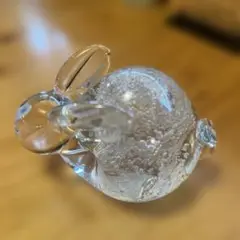 ガラスのうさぎ 置物