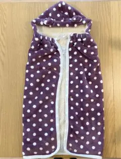 【美品】抱っこ紐ケープ 防寒 ドット だっこひもカバー