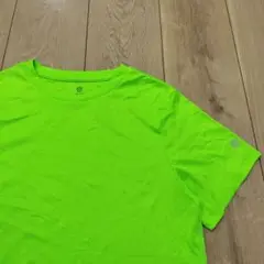 US古着 キッズTシャツ チャンピオン Champion 蛍光グリーン L
