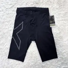 新品 2XU ハーフタイツ コンプレッション ブラック ランニング