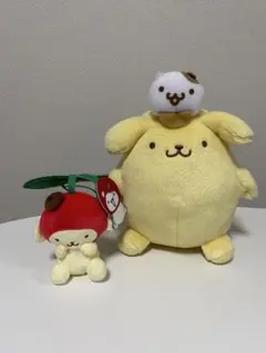 サンリオ ポムポムプリン ぬいぐるみ マフィンといつも仲良し さくらんぼ セット