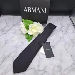 【新品未使用】GIORGIO ARMANI アルマーニ ネクタイ ブラック