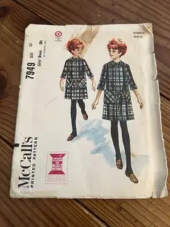 McCall's 7949 子供用ドレス型紙 サイズ10