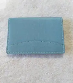 本革製名刺入れ　ライトブルー