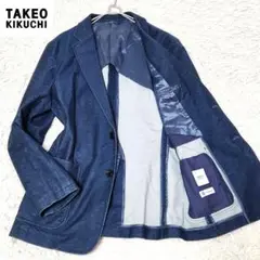 タケオキクチ❣️デニムジャケット　M　インディゴ　デニムテーラード