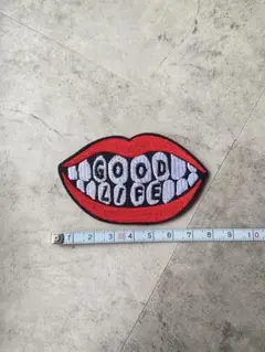 アイロンワッペン☆good life アメカジ古着リメイク　アメリカン雑貨