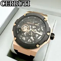 【未使用品】 チェルッティ 腕時計 メンズ 自動巻き スケルトン 裏スケ AT
