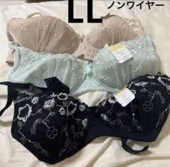 ノンワイヤー　LL ブラジャー　３枚組　✨