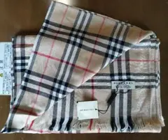 希少新品 バーバリー ロンドン 大判 ストール カシミア 100%