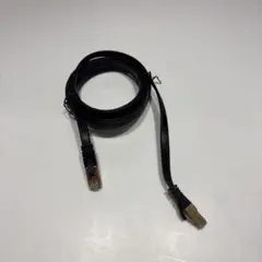 フラットLANケーブル S/FTP RJ-45 黒