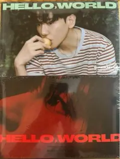 新品未開封　アルバム2枚セット　exo ベッキョン　hello world