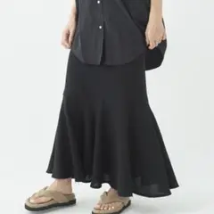 【極美品】プラージュ　パナマフレアスカート　ロング丈　リネンコットン　日本製
