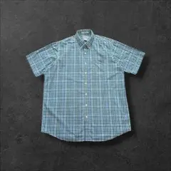 L.L.Beanエルエルビーン古着半袖シャツボタンダウントラッドスタイルM78