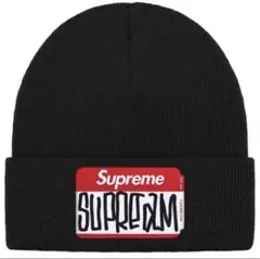【新品】SUPREME GONZ NAME TAG BEANIE BLACK