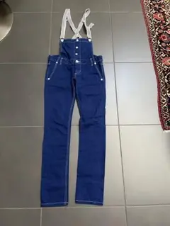 LEE カウボーイ青✖️白　スキニーサロペット　オーバーオール　コンパクトサイズ