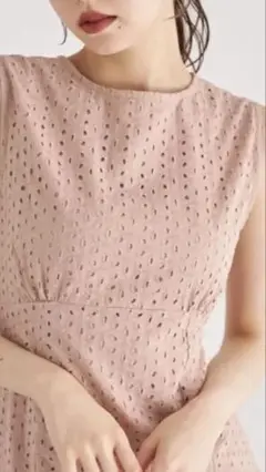 toccoクローゼット刺繍レースワンピース