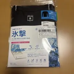 冷感print氷撃野球アンダーシャツブラックＬFREEZTECH