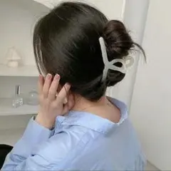 Giitoo バンスクリップ 大きめしっかり ヘアクリップ クリーム色