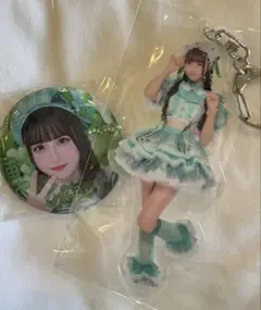 iLife 武道館 若葉のあ アクリルキーホルダー(アクキー)缶バッジ セット
