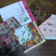花柄ハンカチ 5枚セット NINA RICCI