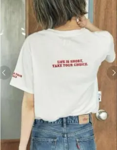 Ungrid カラーエンブロイダリー Tシャツ