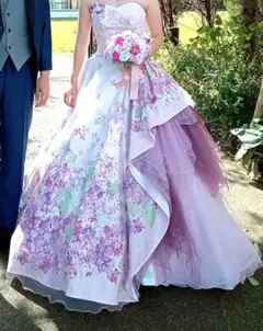佐々木希　カラードレス　ウェディング　パープル　花柄　演奏会　ステージドレス 2025年最新】佐々木希 ウェディングドレスの人気アイテム - メルカリ