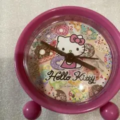 Hello Kitty 置時計 ドーナツ柄