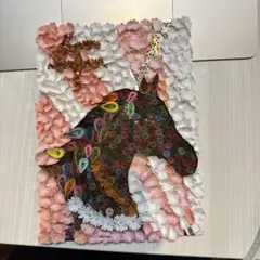 ペーパークイリング　馬　午年アート　B5サイズ