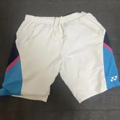 YONEX ハーフパンツ Lサイズ ホワイト/ブルー