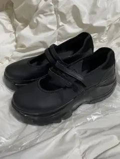 ZARA ブラック バレエフラットスニーカー38(24.5cm)