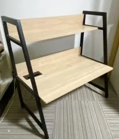 2WAY パソコンコンパクトデスク ローデスクとしても利用可 ナチュラル