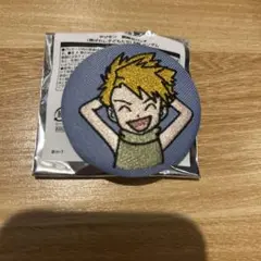 デジモン　刺繍缶バッチ　選ばれし子どもたち　石田ヤマト