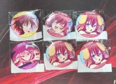 ノーゲーム・ノーライフ　くじメイト　グリッター缶バッジ　セット
