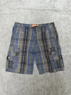 Lee Dungarees チェック柄カーゴショートパンツ