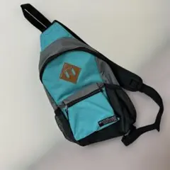 ＊未使用＊ボディバッグ ターコイズブルー×グレー