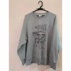 アートプリント クルーネック スウェット L