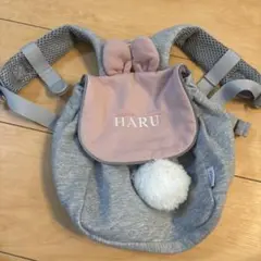 HARU ウサギ耳付きリュック グレー