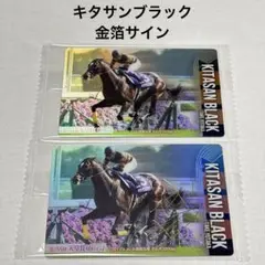 サラブレッドホースコレクション　キタサンブラック　サイン　箔押し