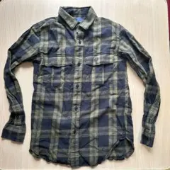 FRED PERRY チェック柄長袖シャツ XS