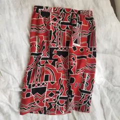 GIVENCHY 柄 スカート 赤