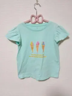 GU 半袖Tシャツ 140 エメラルドグリーン アイス 　ミントグリーン