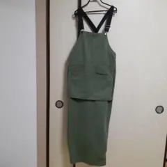 値下げ☆レディースオーバーオール　カーキ