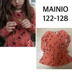 マイニオ mainio プリント ワンピース フリル 120