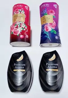 消臭剤4個セット　アース　部屋1・トイレ用1　　エステー消臭力　部屋用×2