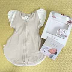 未使用品 ねくるみ スワドル おくるみ ミモザベージュ　茶色 Sサイズ ベビー