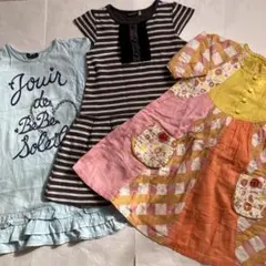 120センチワンピース3点　 BeBe、Sunny landscape