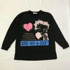 ◯BETTY BOOP ベティちゃん　スウェット　トレーナー　黒　ブラック　M7