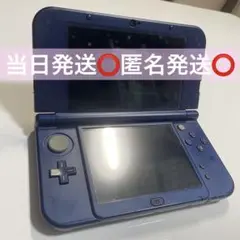 new Nintendo 3DS LL メタリックブルー カセッ5つ付き